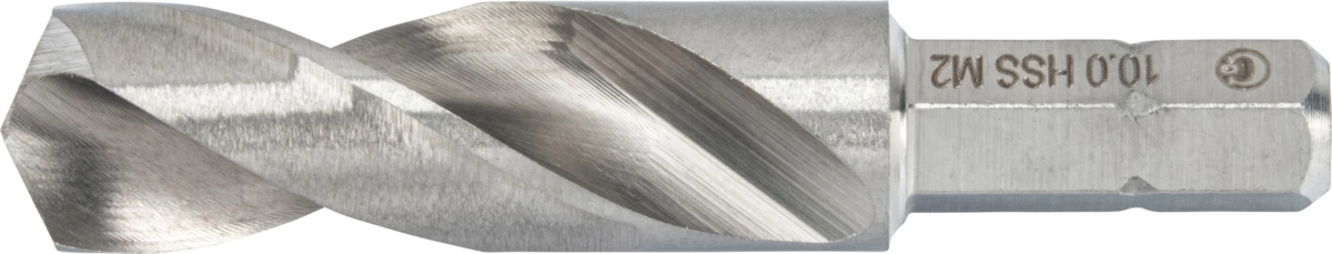 Twist Drill Bit, 1/4" hex shank, HSS-G M2, ø 10.0