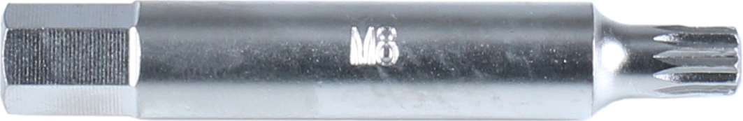 Bit, round shank, spline M8x75 mm