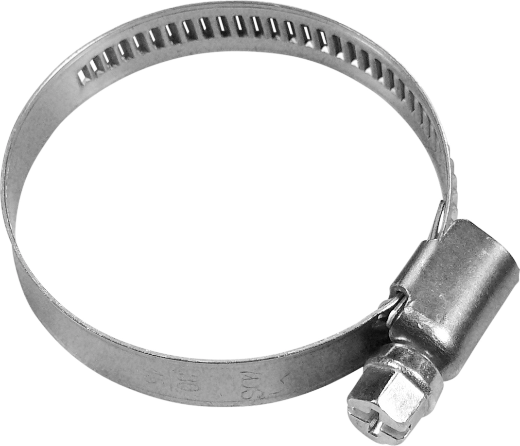 Slangklämmor, 100 delar., W2, rostfritt, område 30-45 mm, bredd 9 mm