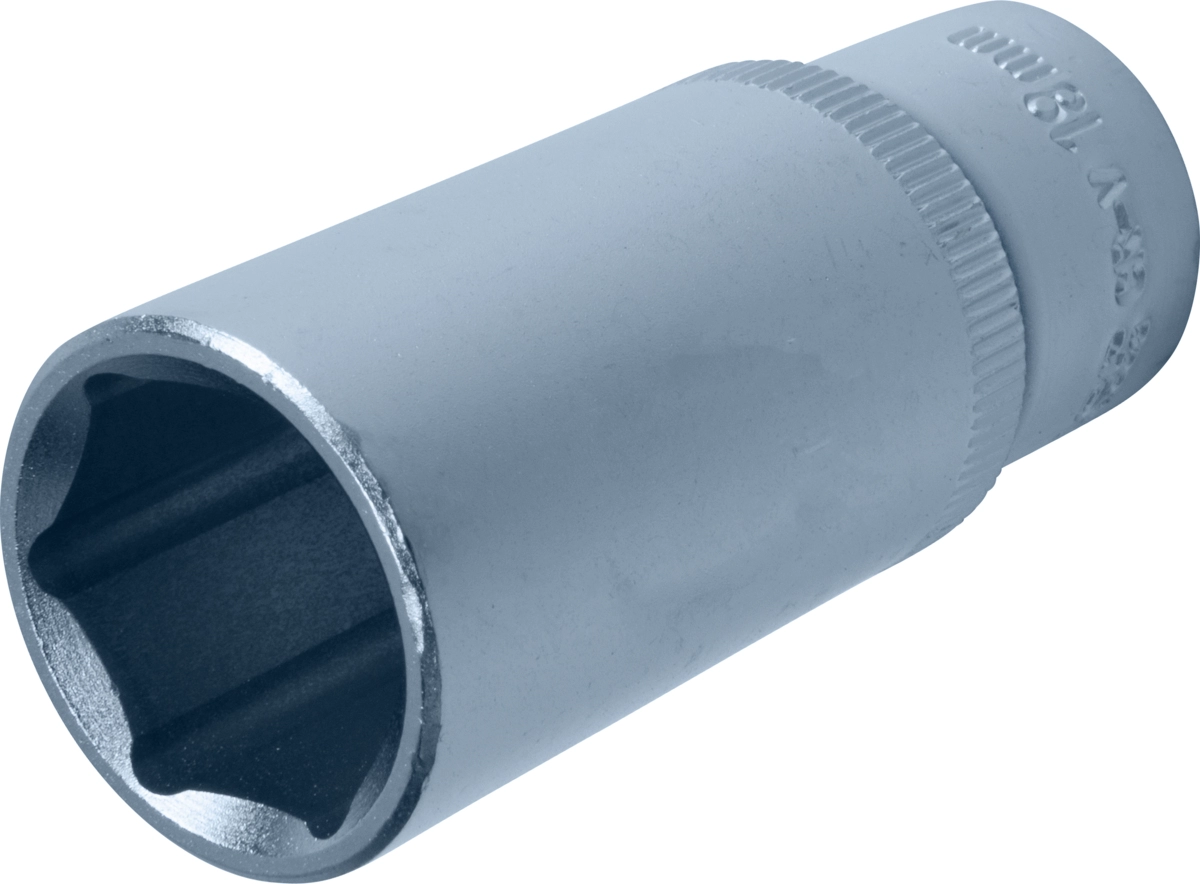 Stecknuss, 3/8", 6-kant 18 mm, tief