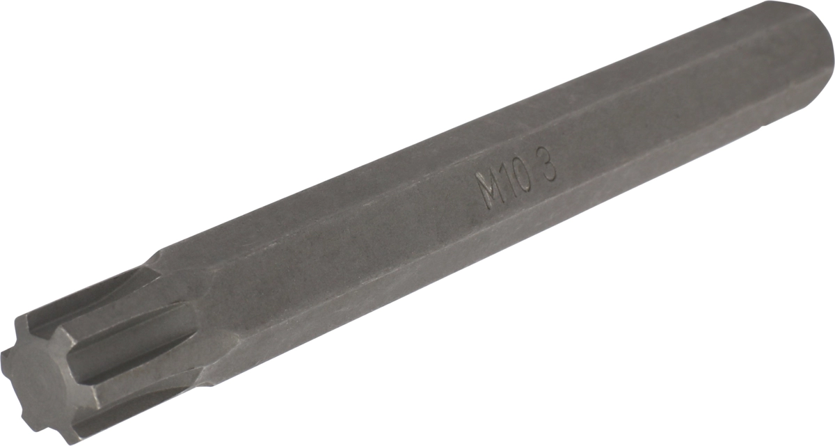 Embout, hexagone 10 mm, rainure de clavette M10.3x100 mm