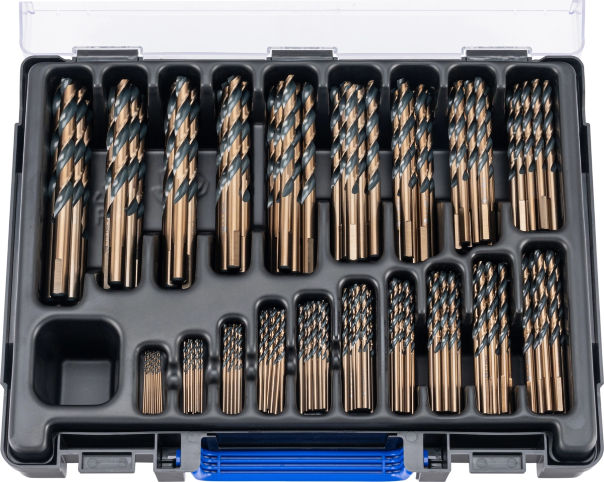 Twist Drill Set, HSS-G black oxide, 170 pcs., 1-10 mm
