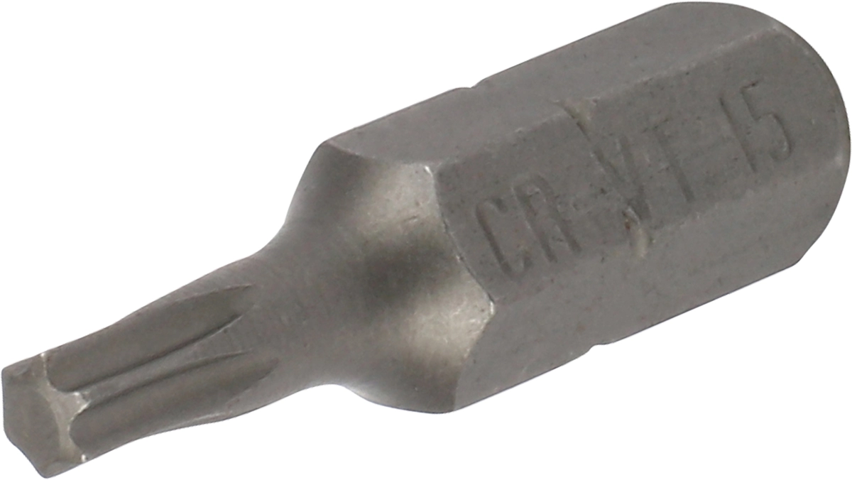 Bit, 1/4" 6-kant, T-Profil T15x25 mm