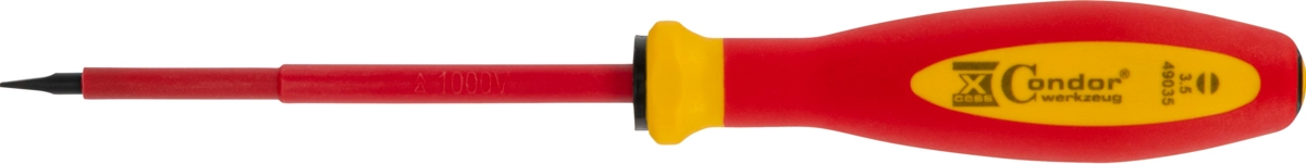Screwdriver, VDE, plain slot 3.5x100 mm