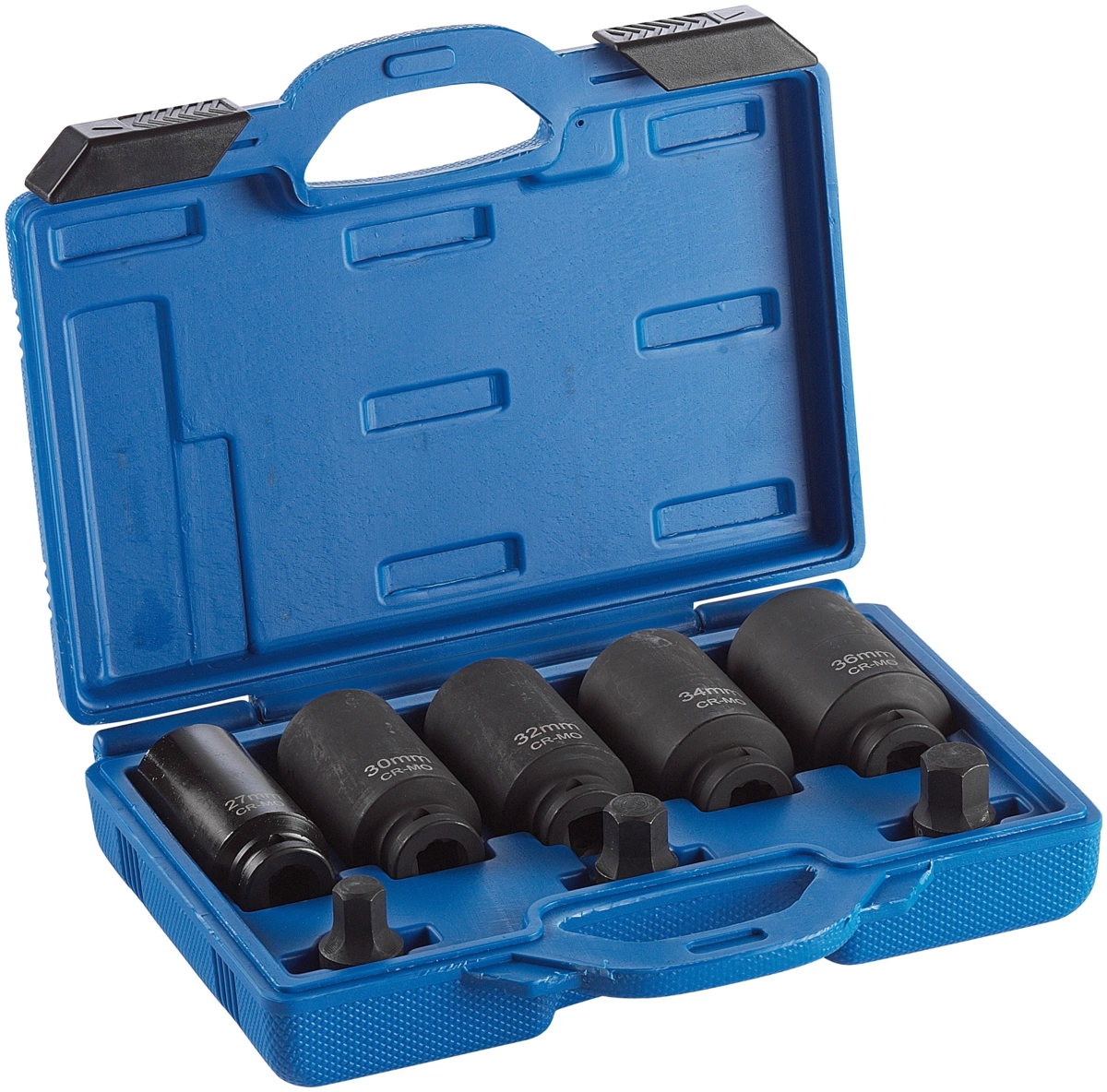 Drive Shaft Socket Set, 8 pcs., 1/2", CrMo, bi-hex + hex