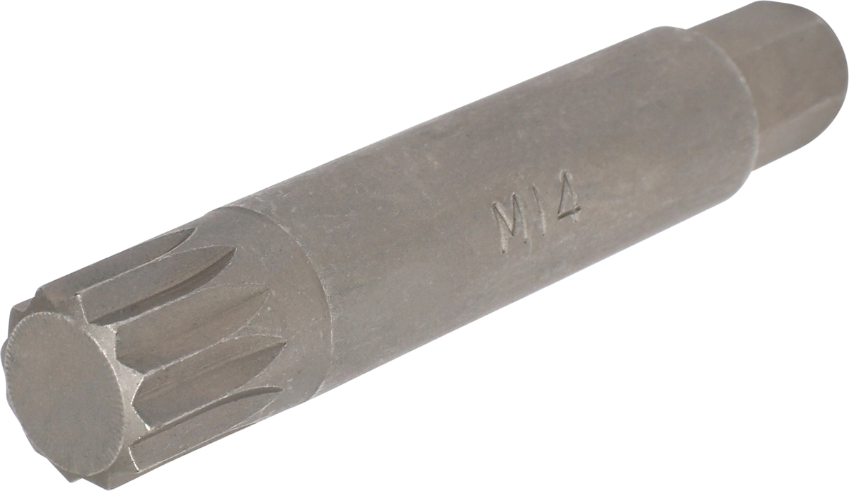 Embout, hexagone 10 mm, multi-dents M14x75 mm