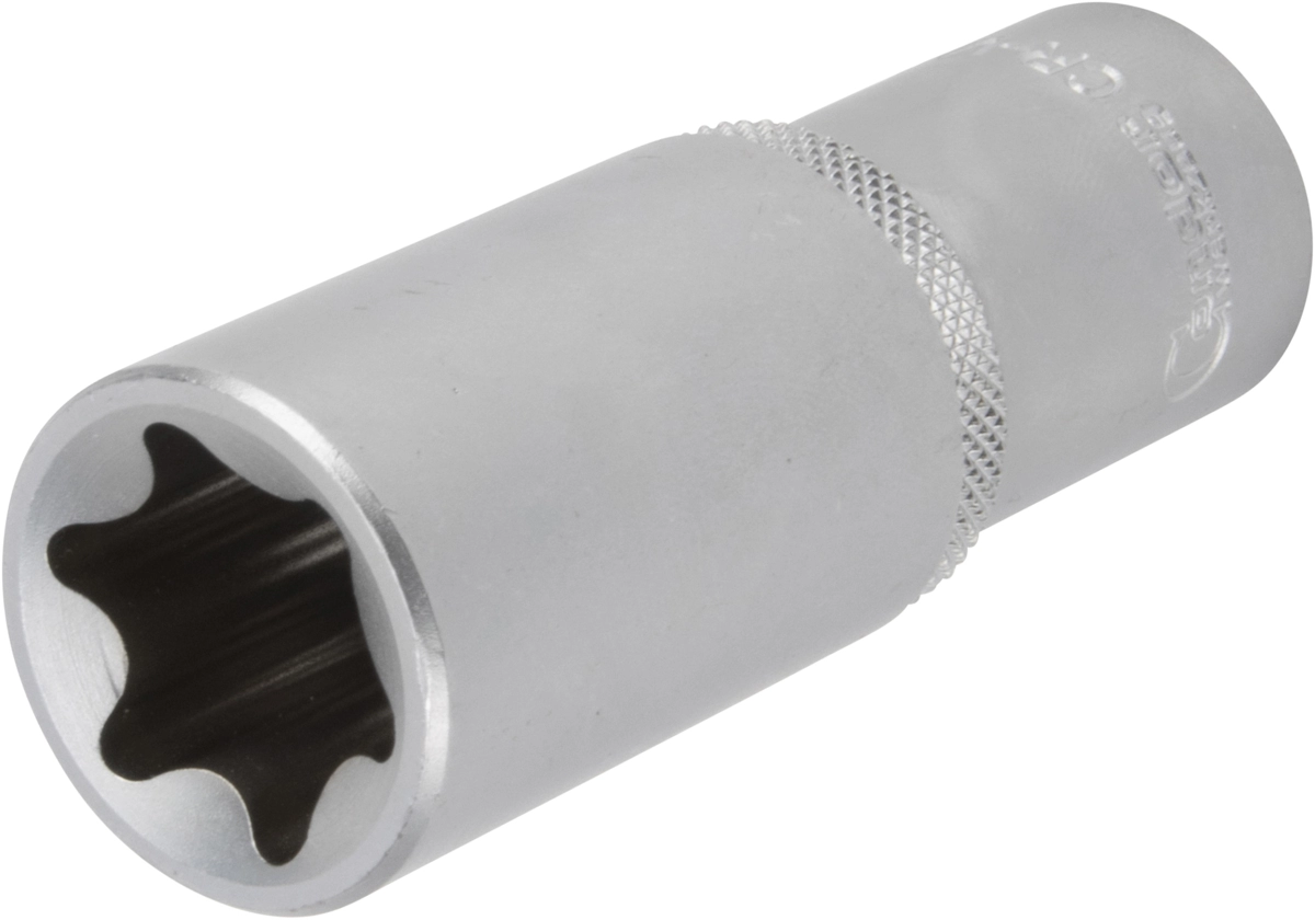 Socket, 1/2", tx-star E22, deep