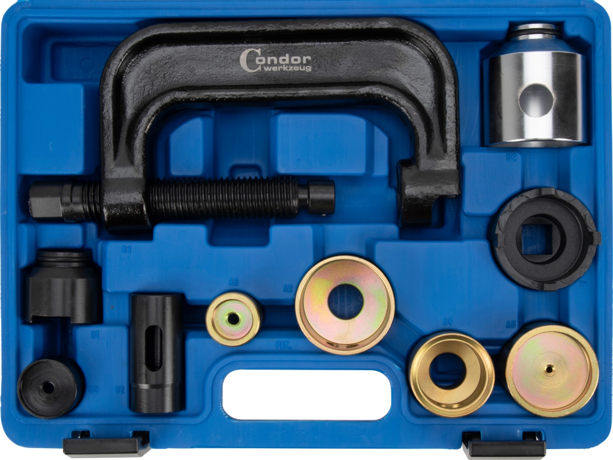 Press Frame / Thrust Piece Set, MB supporting ball joints, 11 pcs.
