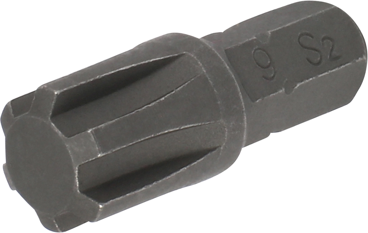 Bit, 1/4" 6-kant, Keilnut M9x25 mm