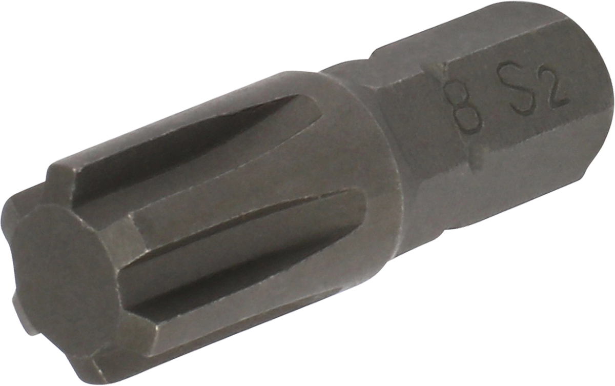 Bit, 1/4" 6-kant, Keilnut M8x25 mm