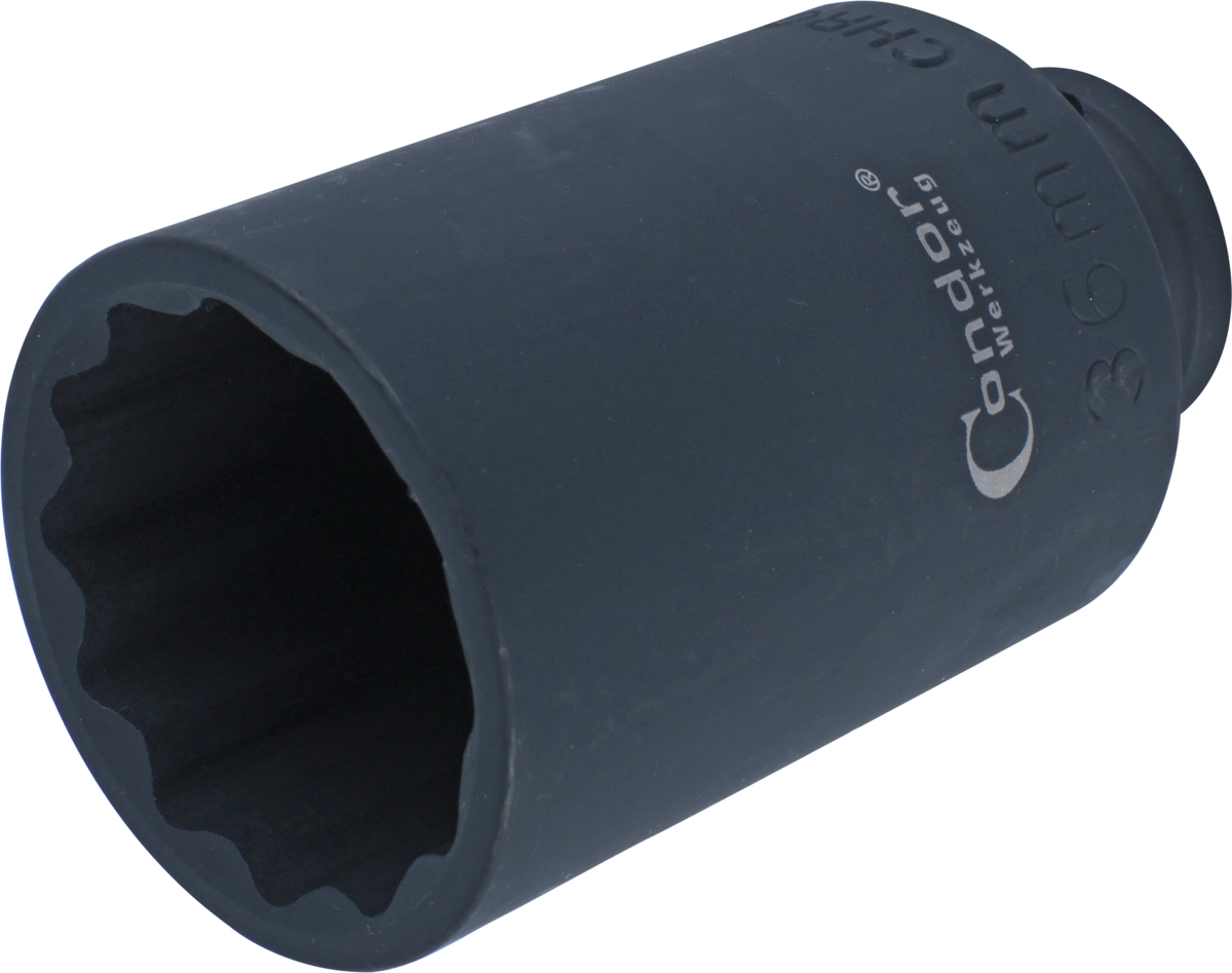 Drivaxel Hylsa, 1/2", CrMo, 12-kant 36 mm