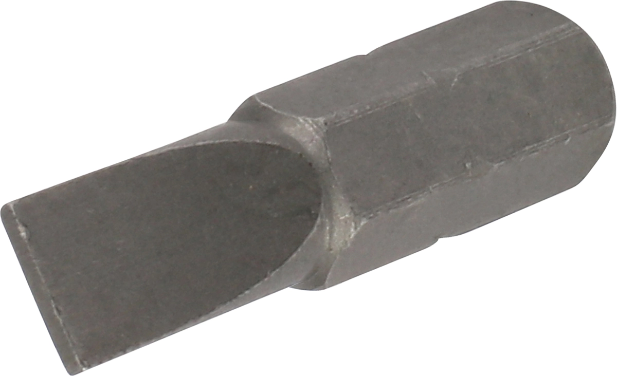 Bit, 8 mm hex, plain slot inch 1/4"x30 mm