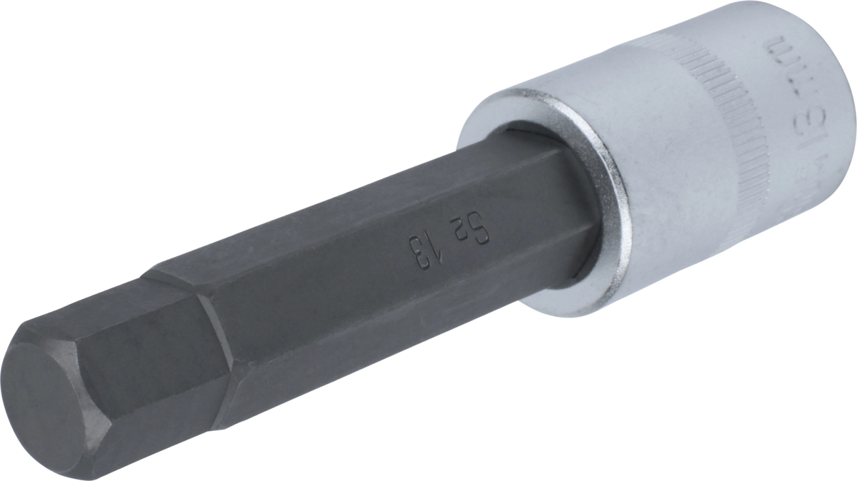 Bussola da 1/2" con inserto esagonale mm 13x100