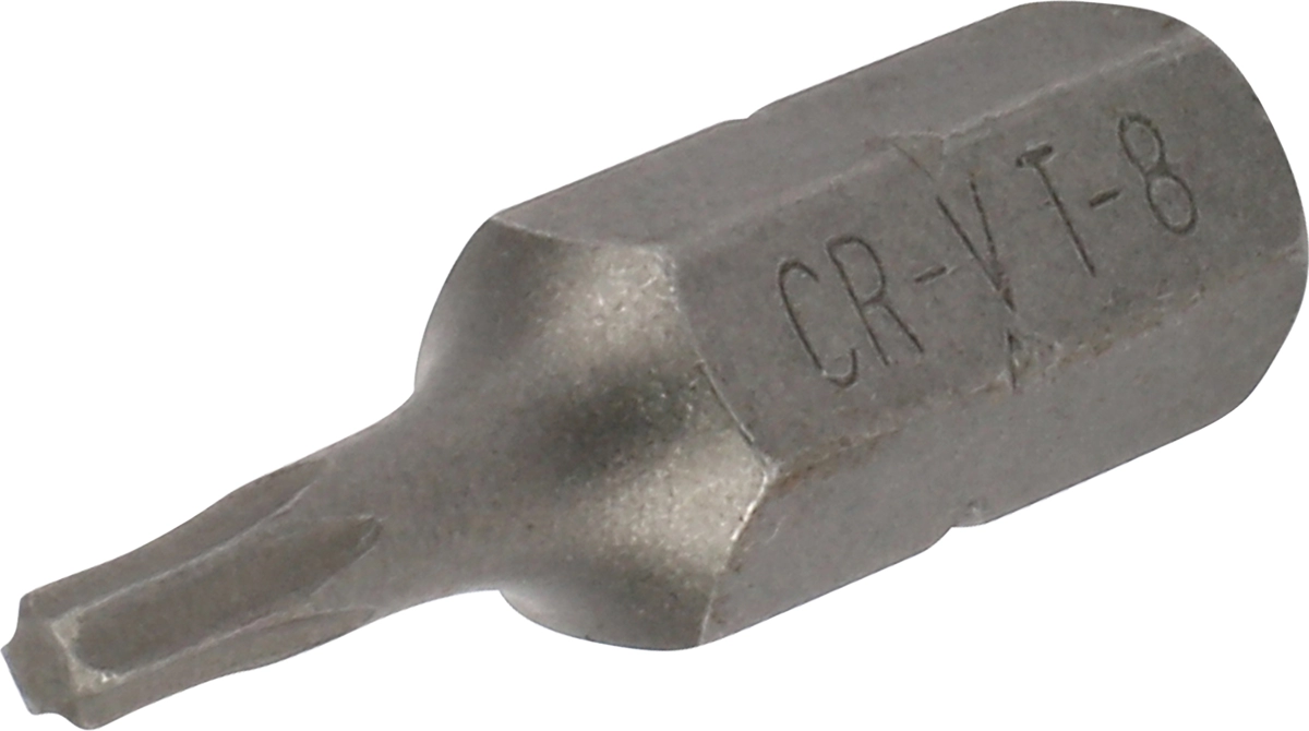 Bit, 1/4" 6-kant, T-Profil T8x25 mm