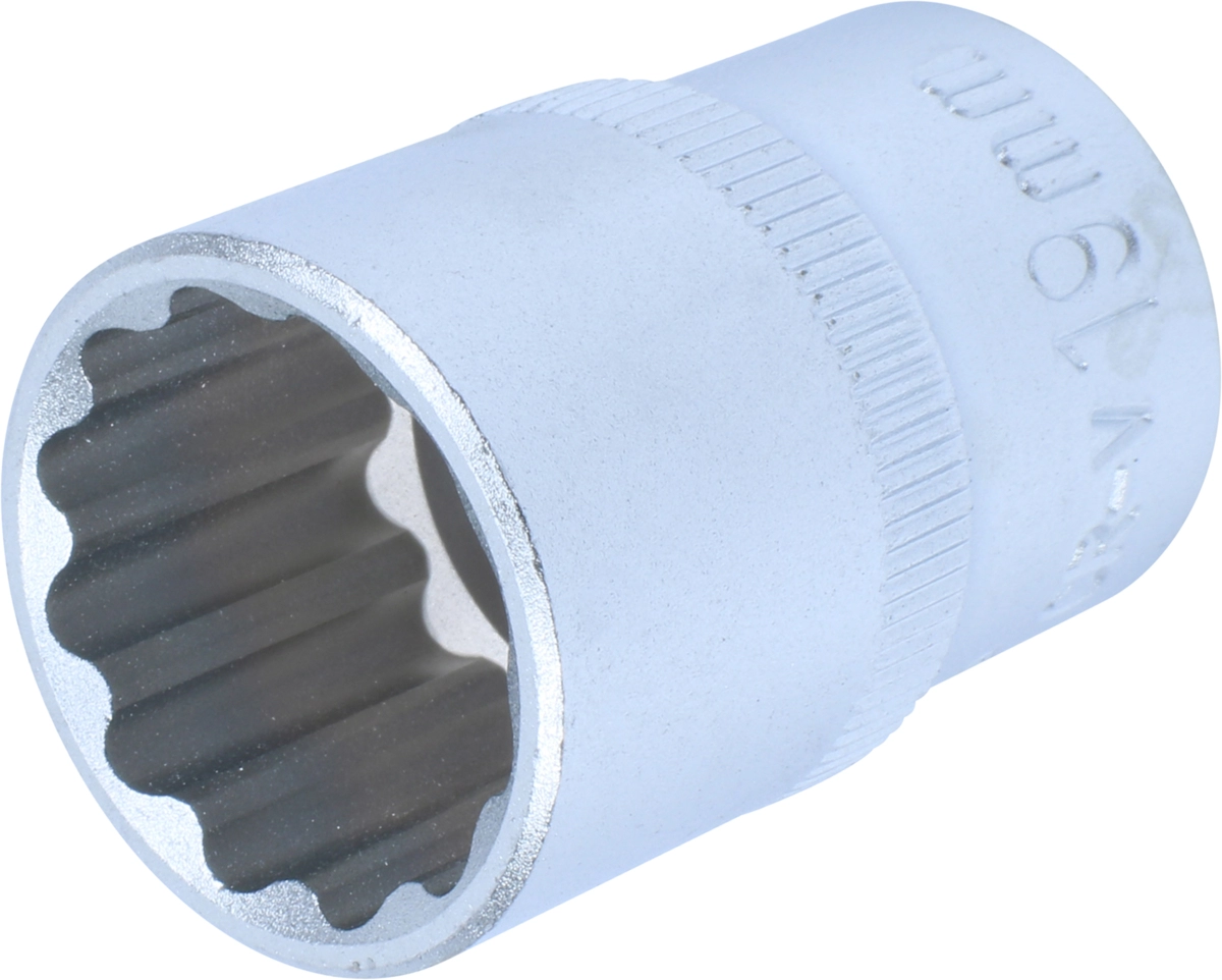 Socket, 1/2", bi-hex 19 mm