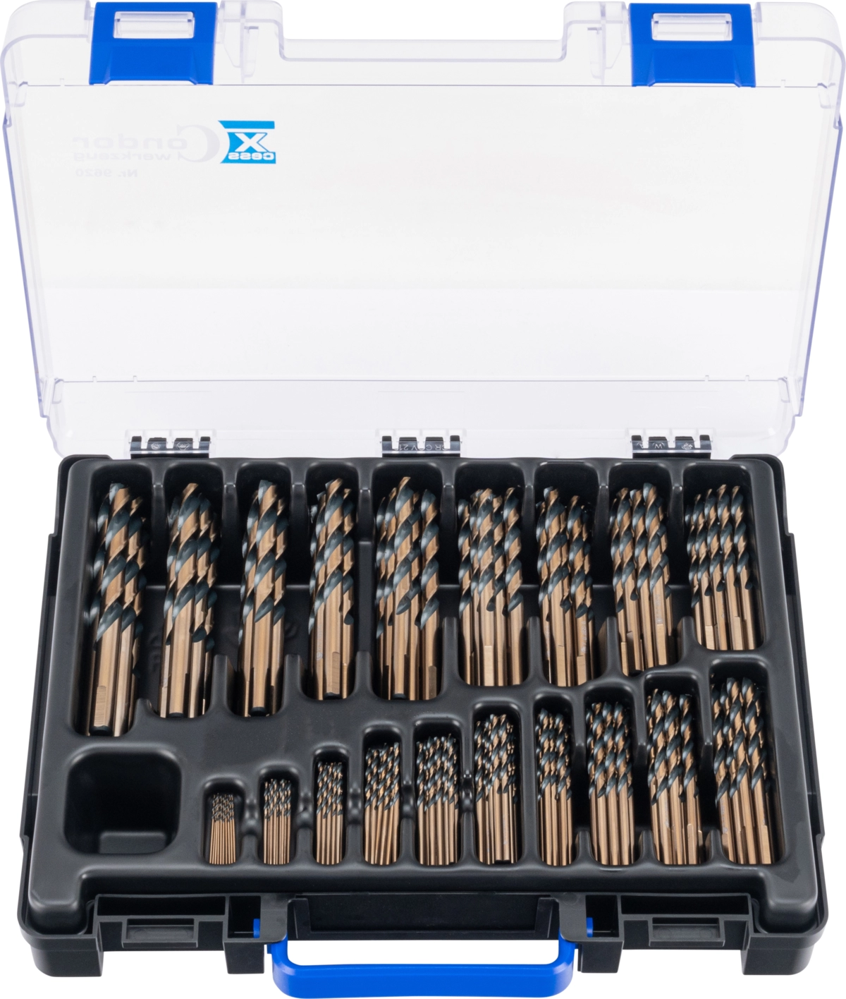 Twist Drill Set, HSS-G black oxide, 170 pcs., 1-10 mm