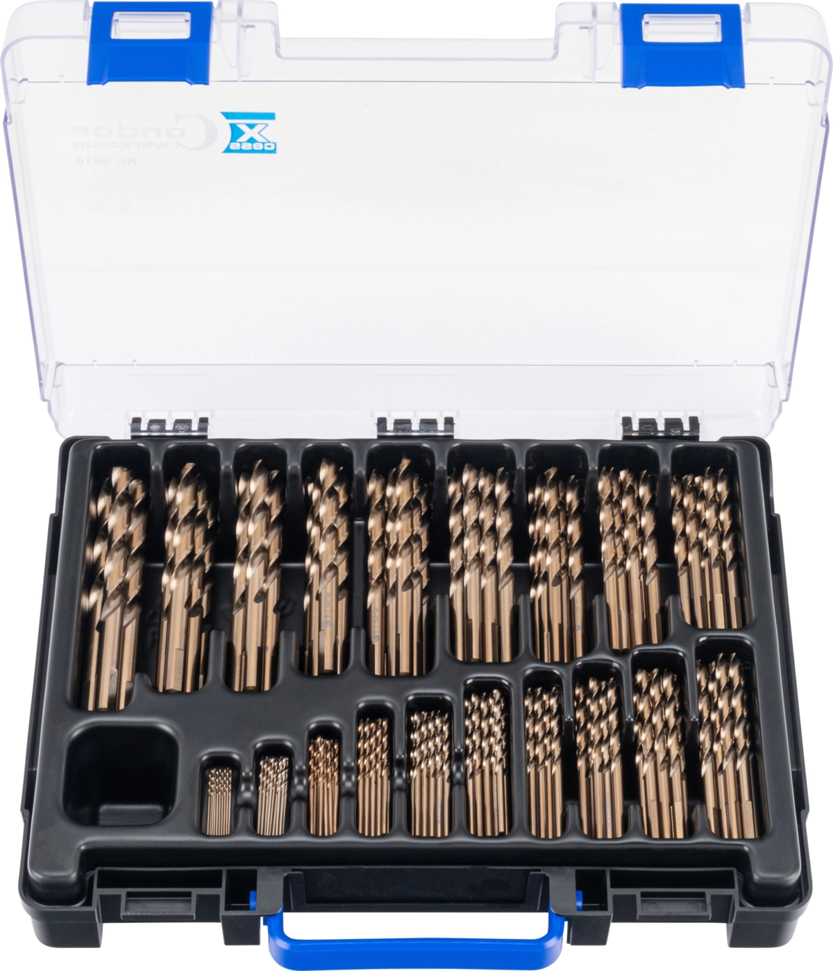 Twist Drill Set, HSS-E Cobalt 5%, 170 pcs., 1-10 mm
