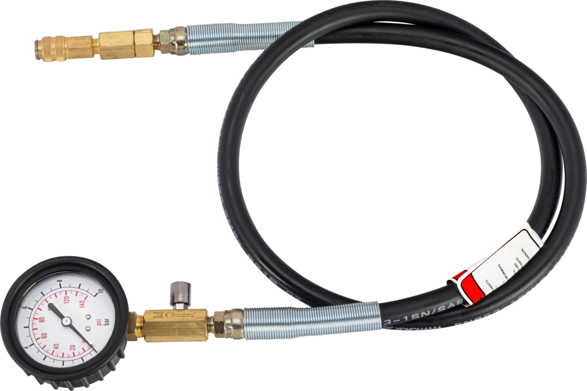 Manometer with Hose, 0-10 bar