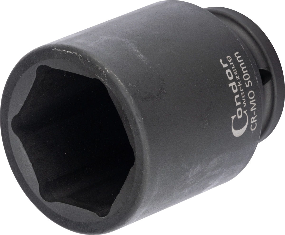 Kraft-Stecknuss, 3/4", 6-kant 50 mm, tief