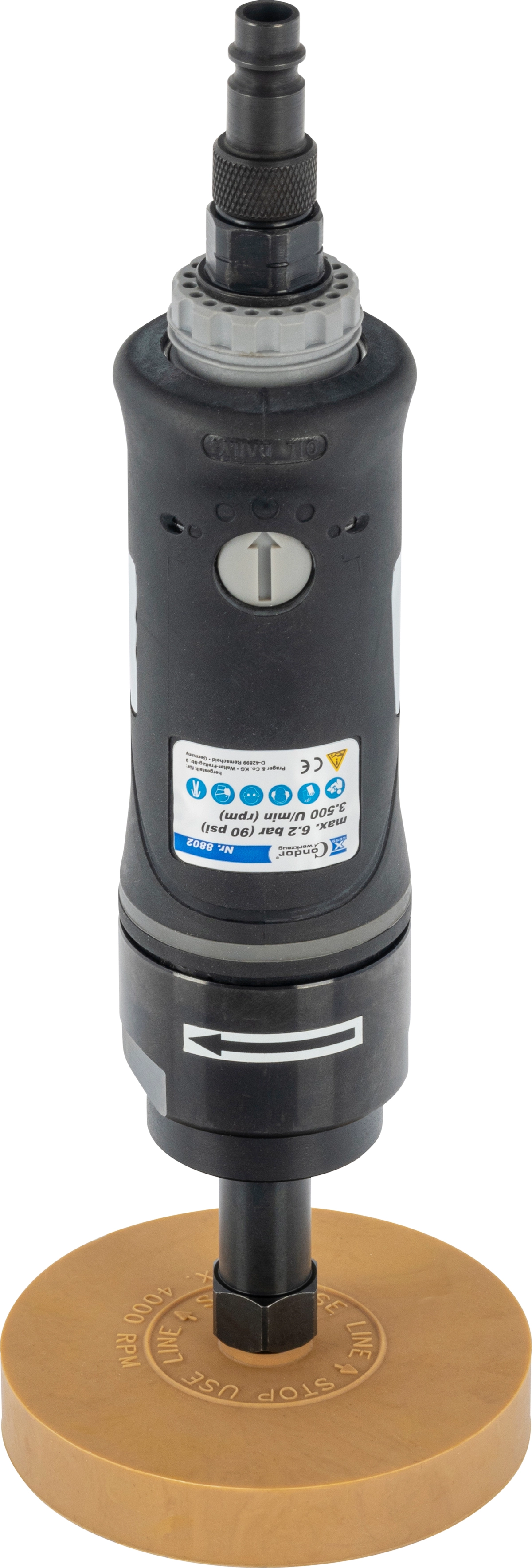 Druckluft-Radiermaschine, inkl. 1 Radierscheibe