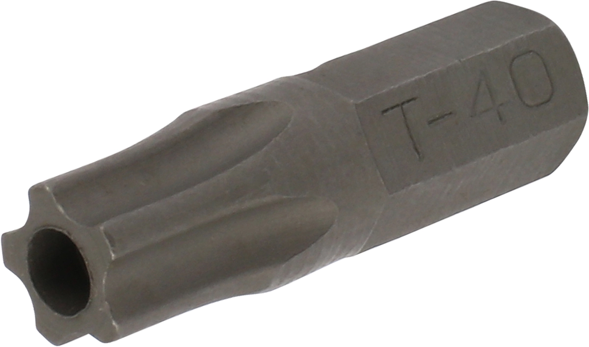 Inserti da 1/4" Torx con foro T 40 x 25 mm 