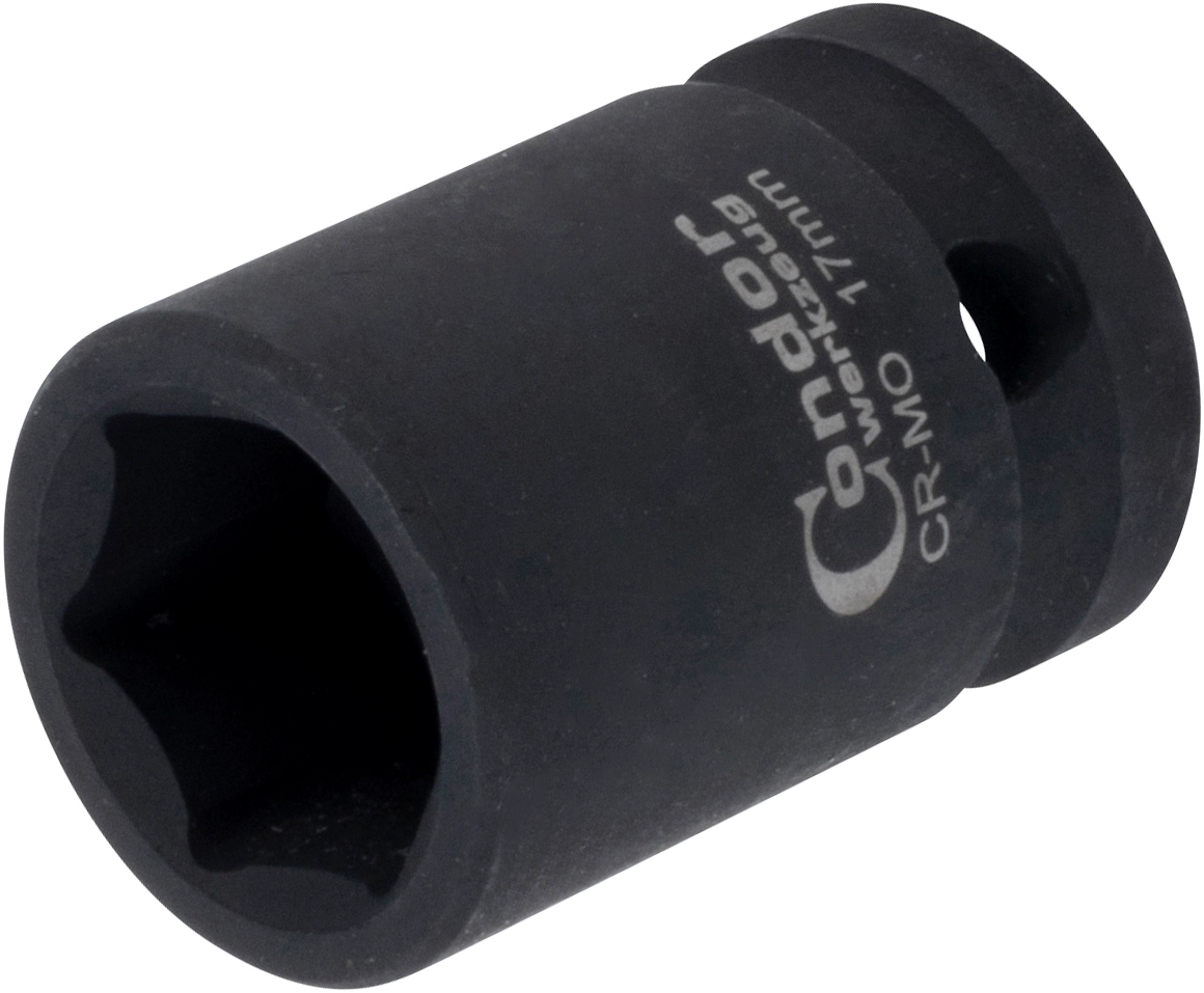 Kraft-Stecknuss, 1/2", 6-kant 17 mm