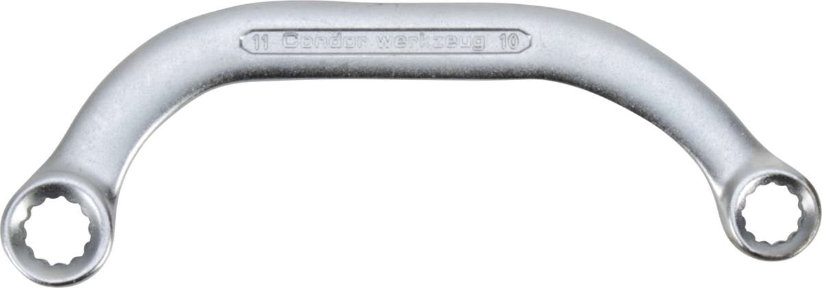 Obstruction Ring Spanner (half moon), 10x11 mm