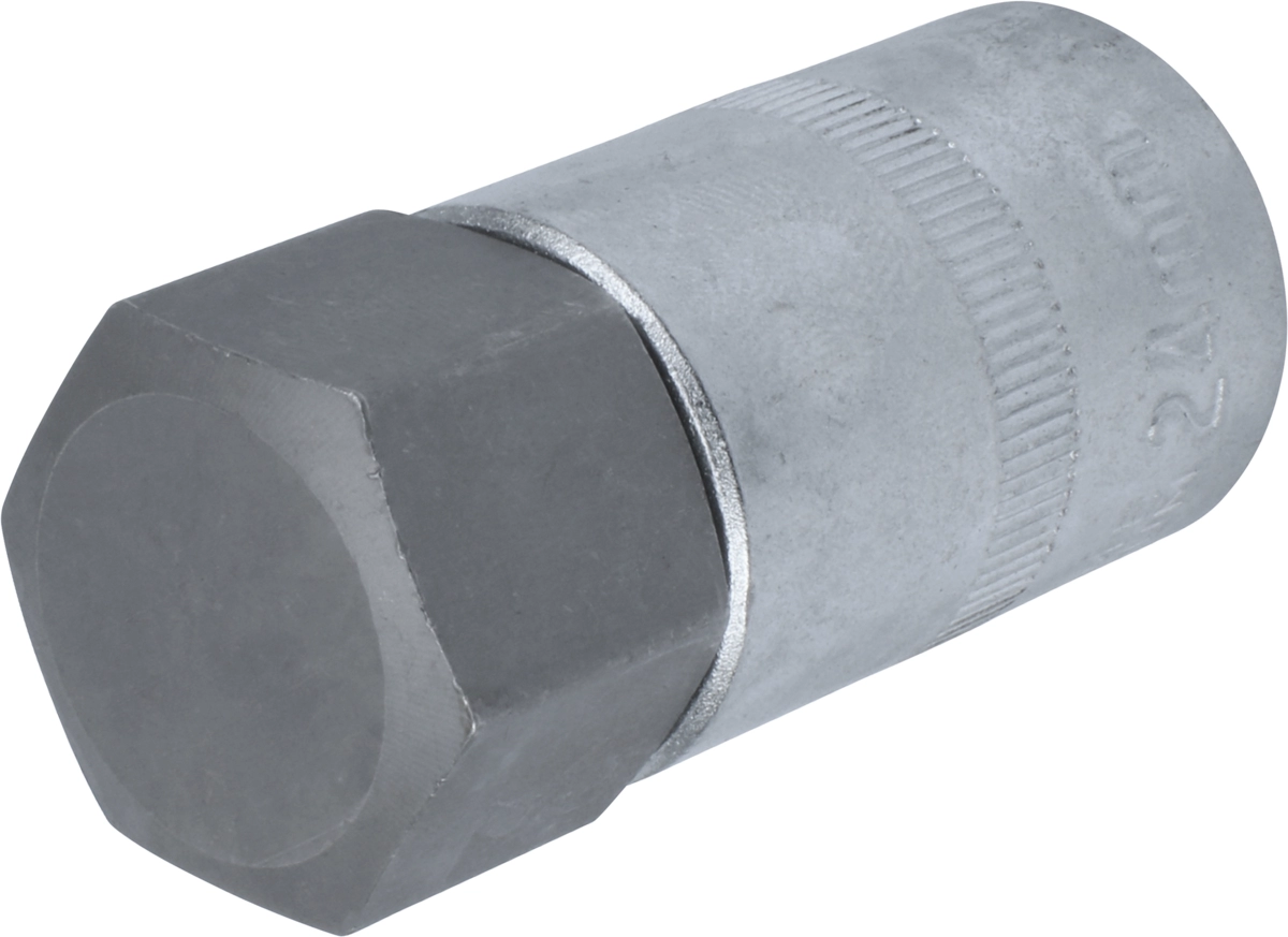 Bussola da 1/2" con inserto esagonale mm 24x55