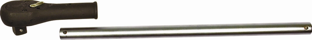 Reversible Ratchet, 2 pcs., 1", ratchet head + handle, 675 mm