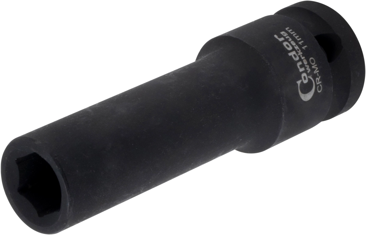 Kraft-Stecknuss, 1/2", 6-kant 11 mm, tief