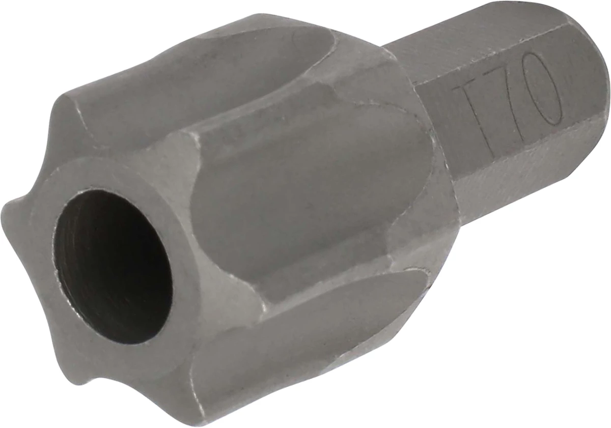 Inserto Torx c/foro esagono 8 mm T70x30 mm