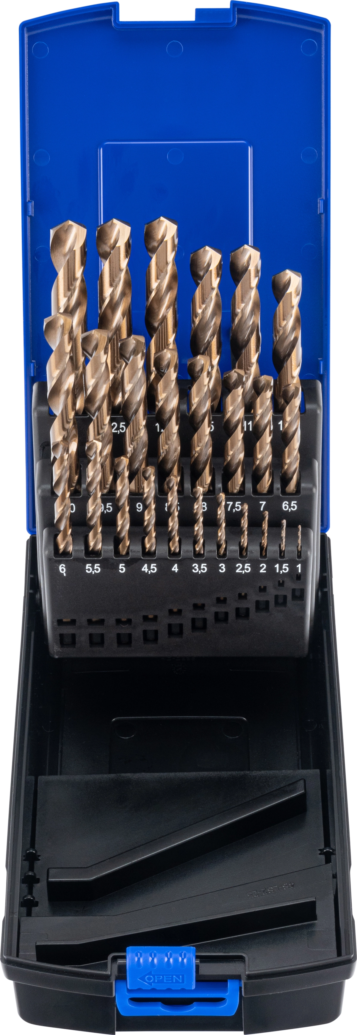 Twist Drill Set, HSS-E Cobalt 5%, 25 pcs., 1-13 mm