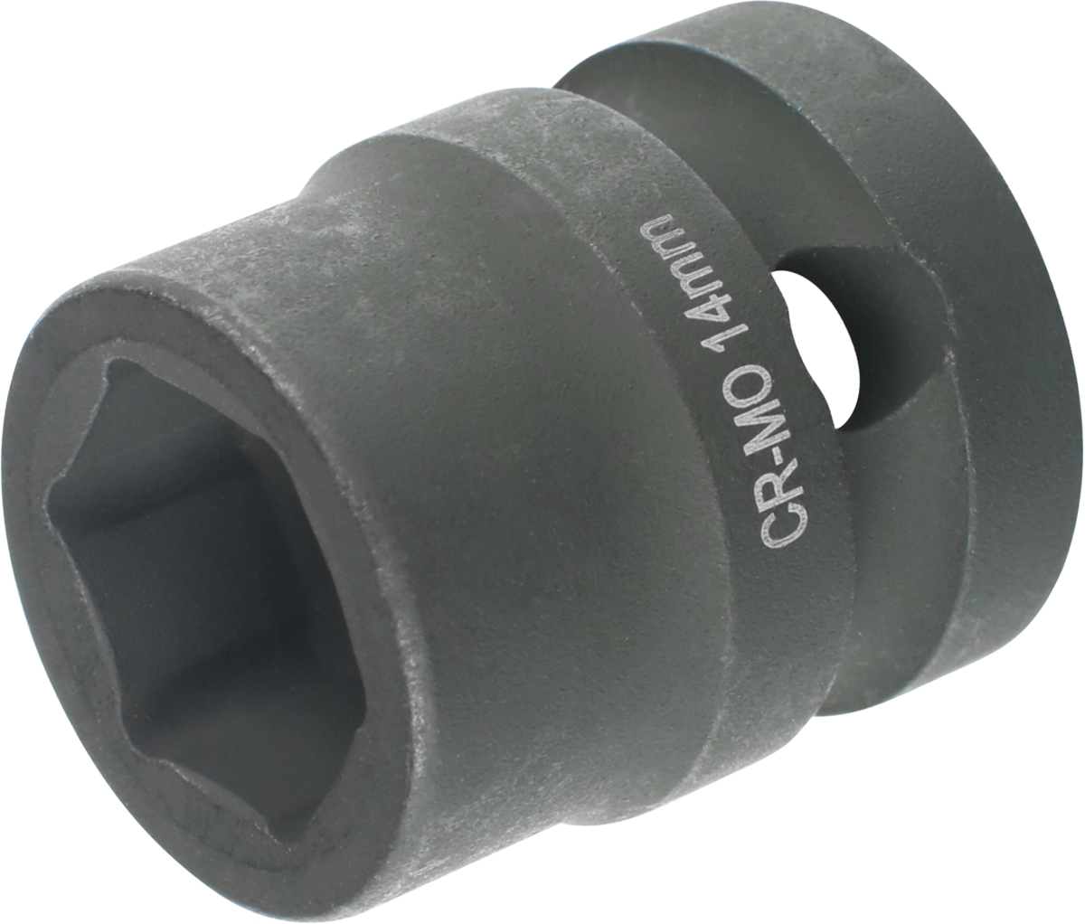 Kraft-Stecknuss, 1/2", extra kurz, 6-kant 14 mm