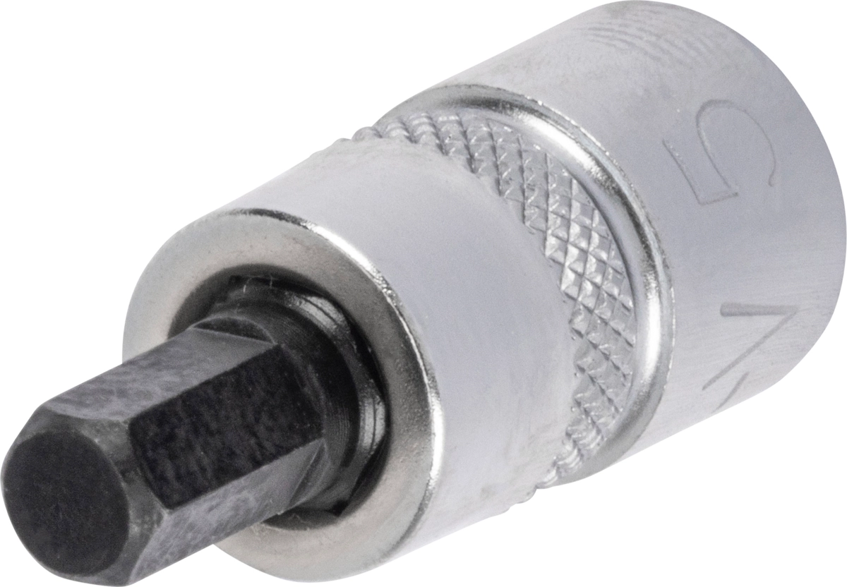 Bit-Stecknuss, 1/4", extra kurz, Innensechskant 5x28 mm