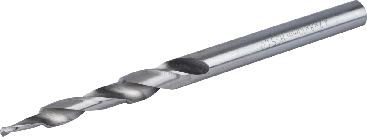 Stegborr, HSS C5, ø 4.2x8x10 mm, längd 140 mm