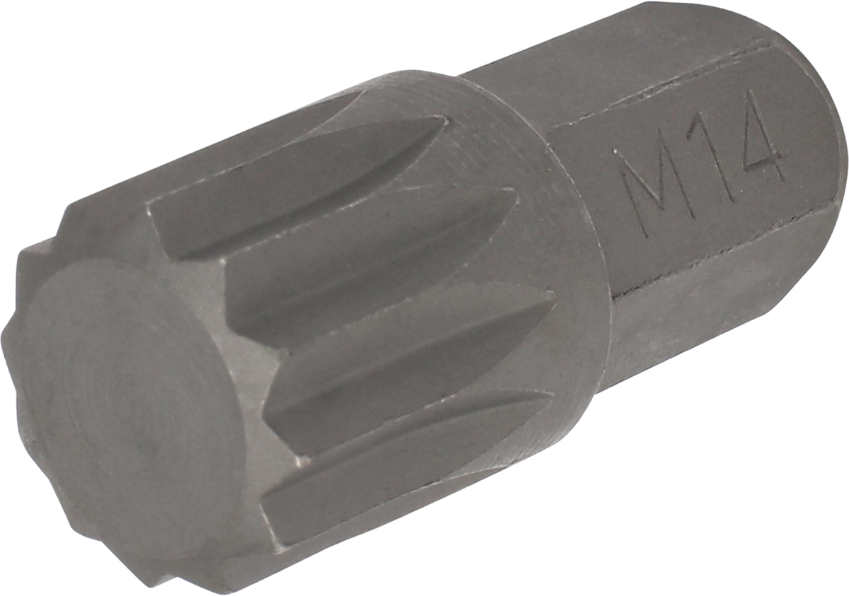 Embout, hexagone 10 mm, multi-dents M14x30 mm