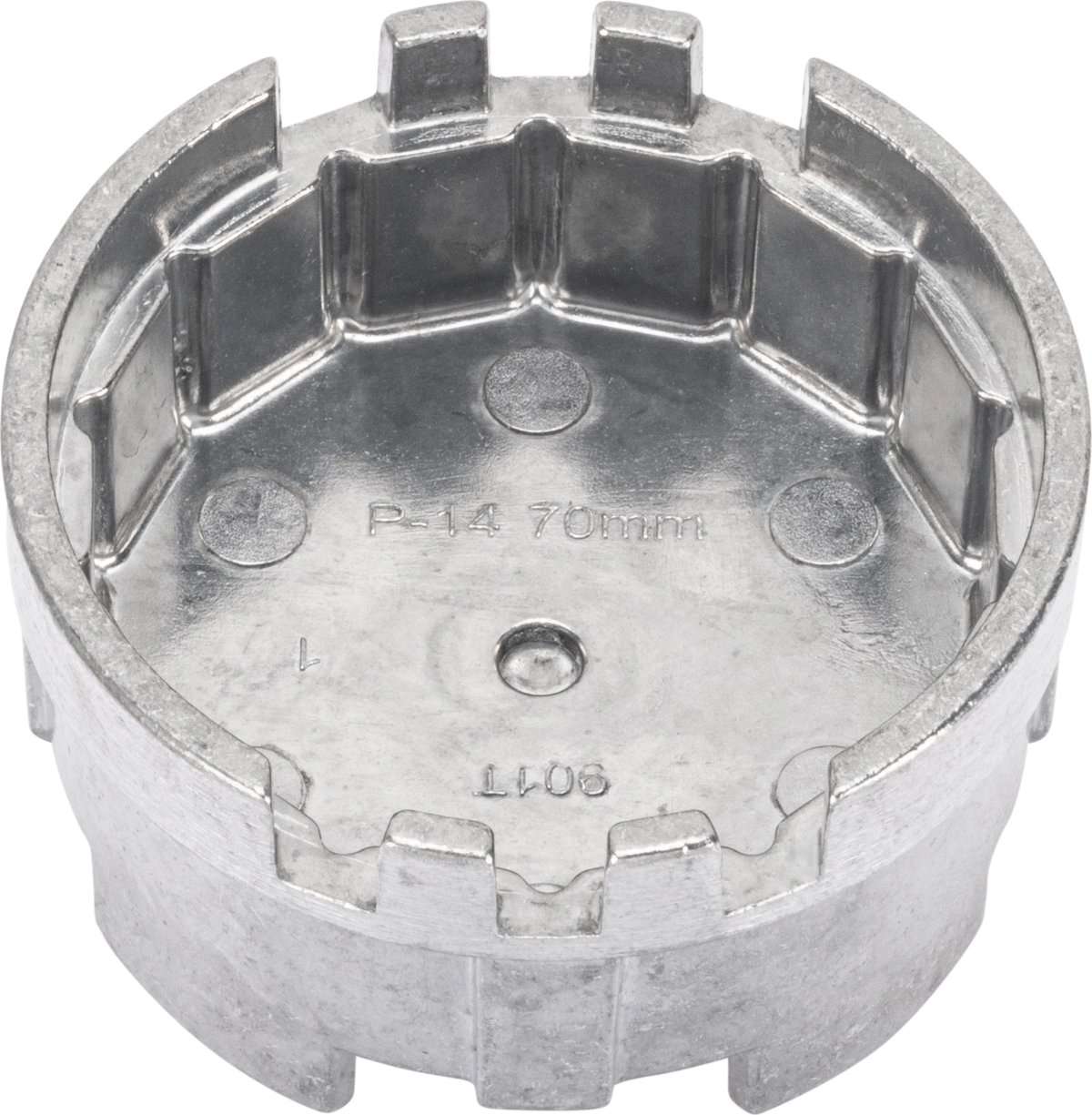 Ölfilterkappe, Aluminium-Druckguss, 3/8"/27 mm, 70 mm x 14 Kanten