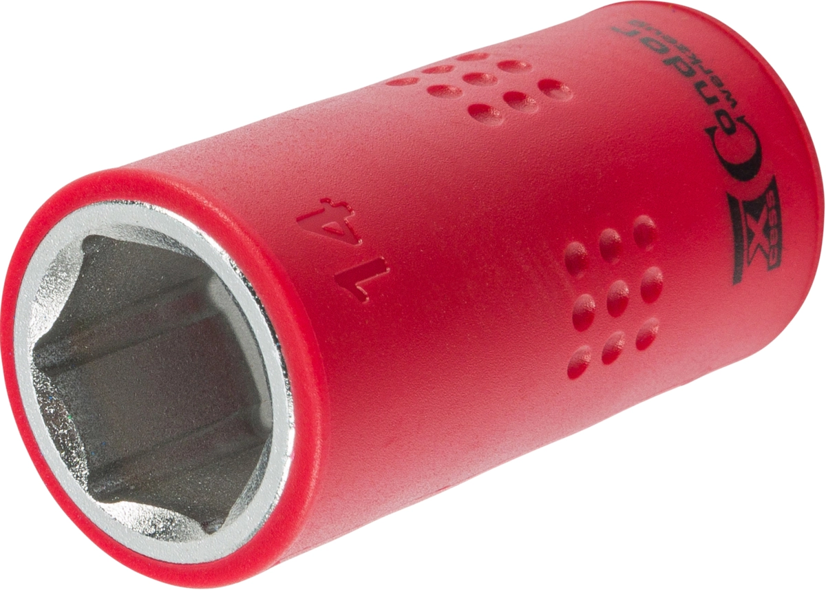 Stecknuss, VDE, 3/8", 6-kant 14 mm