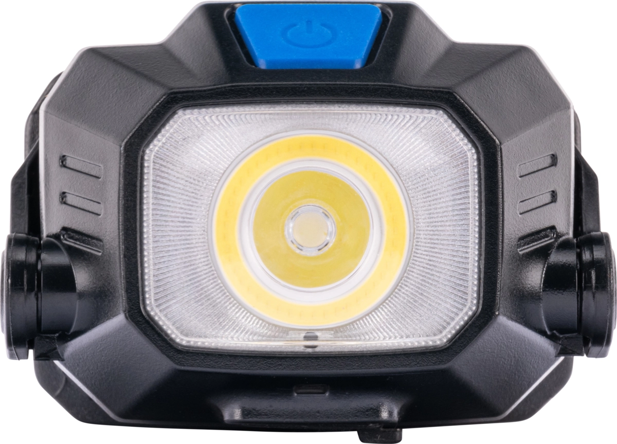 Akku-Stirnlampe, kabelloses Aufladen, COB-LED