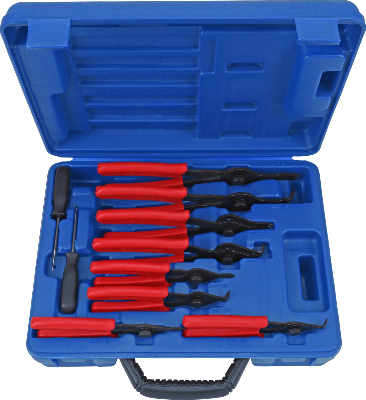 set de pince à circlips, 10 pièces, pointes réversibles