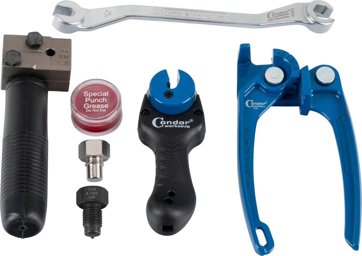 Brake Pipe Flaring Tool Set, DIN F, ø 4.75 mm (3/16")