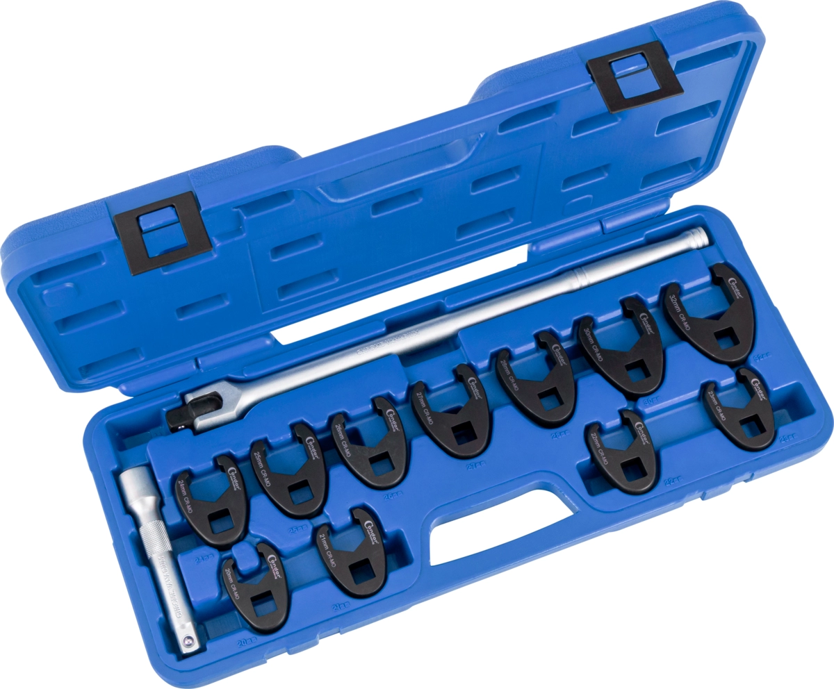 Hahnenfuss-Schlüssel-Satz, 13-tlg., 1/2", 20-32 mm