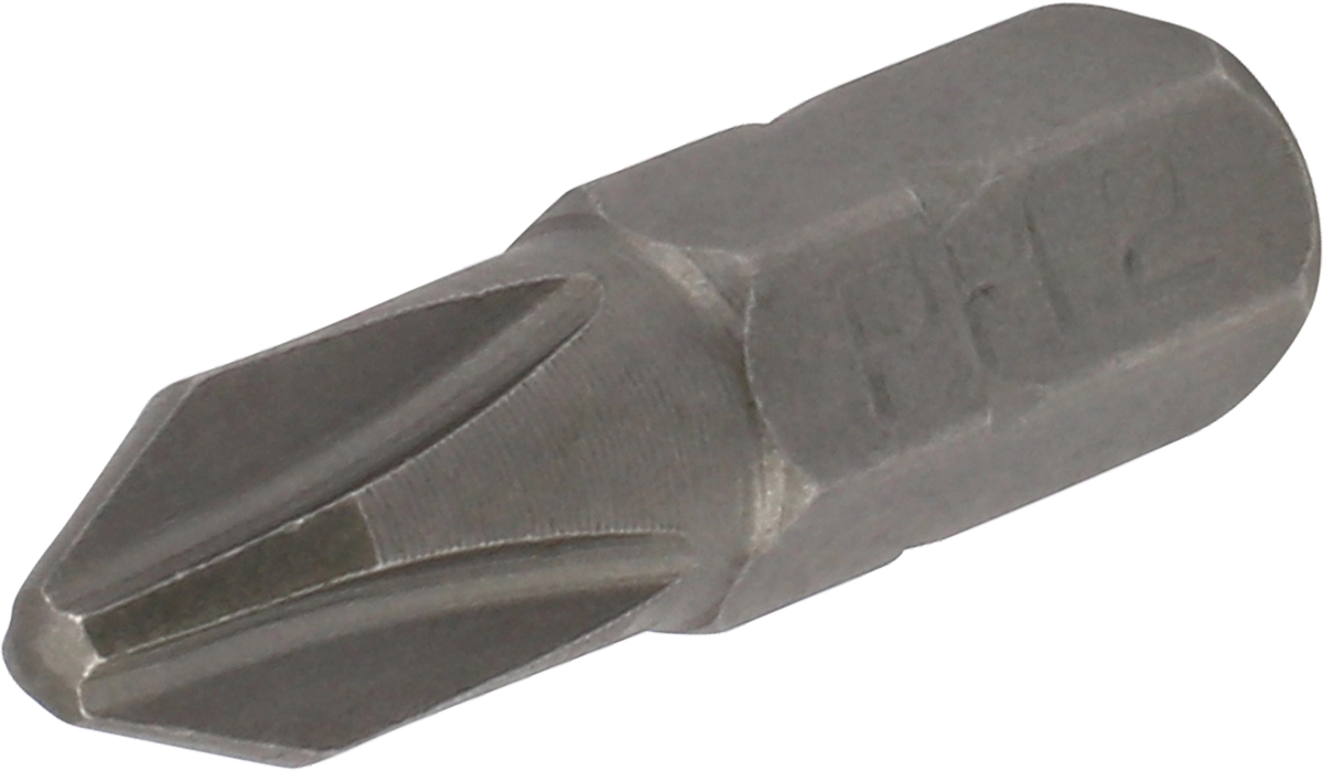 Bit, 1/4" 6-kant, Kreuz PH2x25 mm