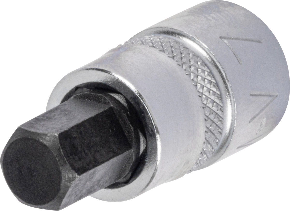 Douille embout, 1/4", extra courte, douille hexagonale 7x28 mm