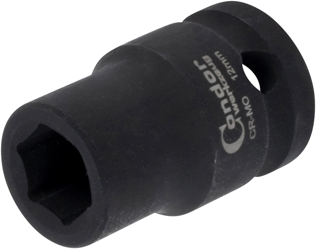 Impact Socket, 1/2", hexagon 12 mm