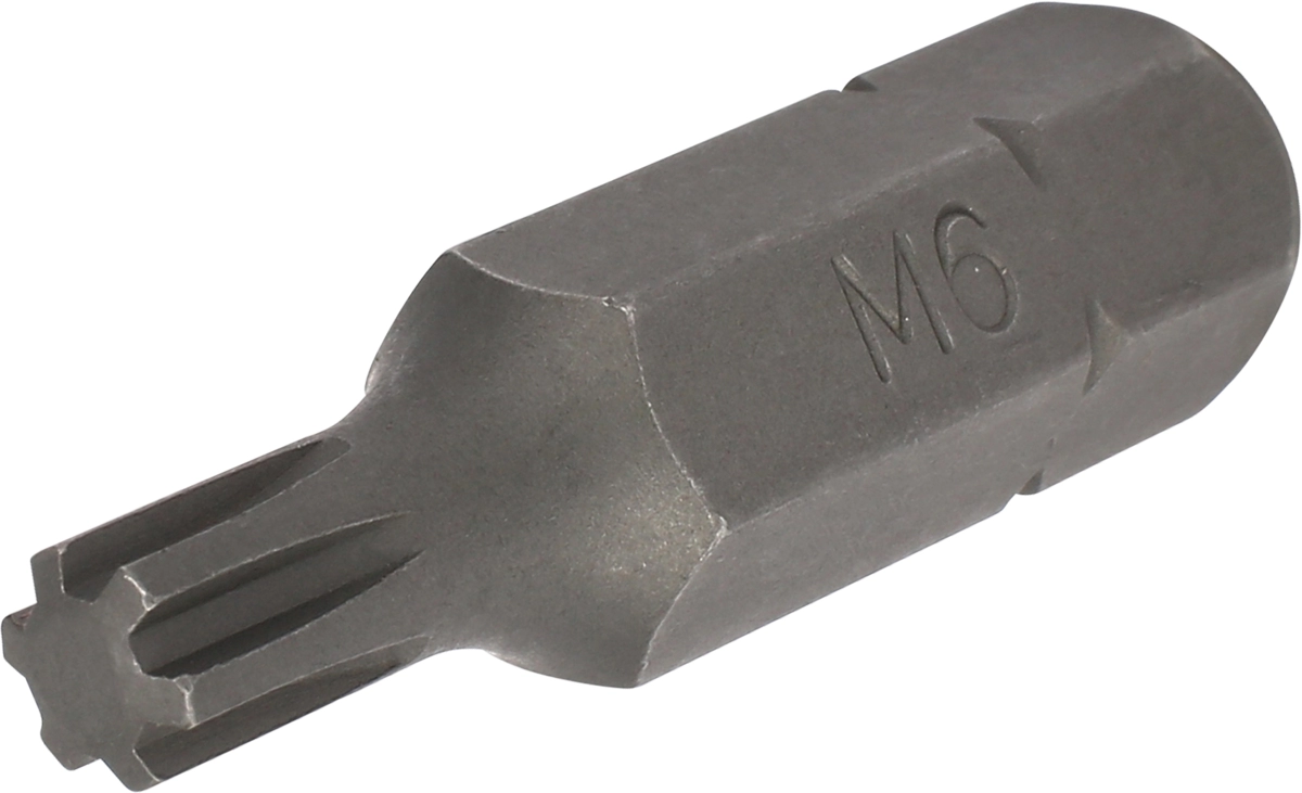 Bit, 10 mm 6-kant, Kilspår-Profil M6x40 mm
