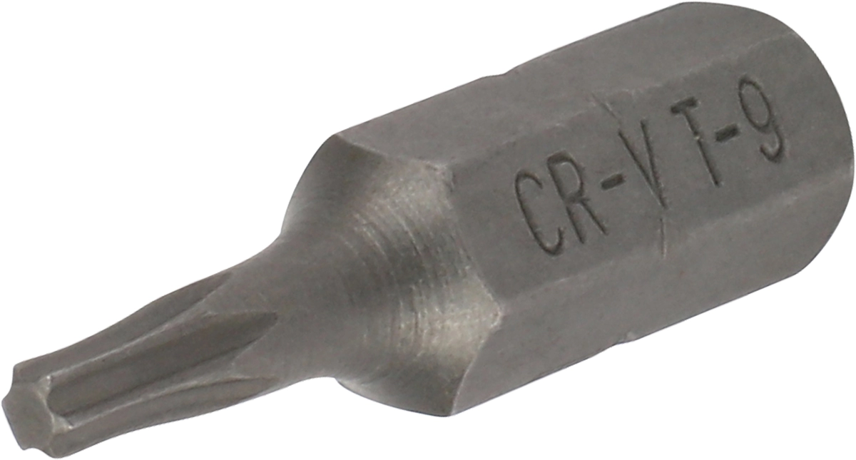Bit, 1/4" 6-kant, T-Profil T9x25 mm