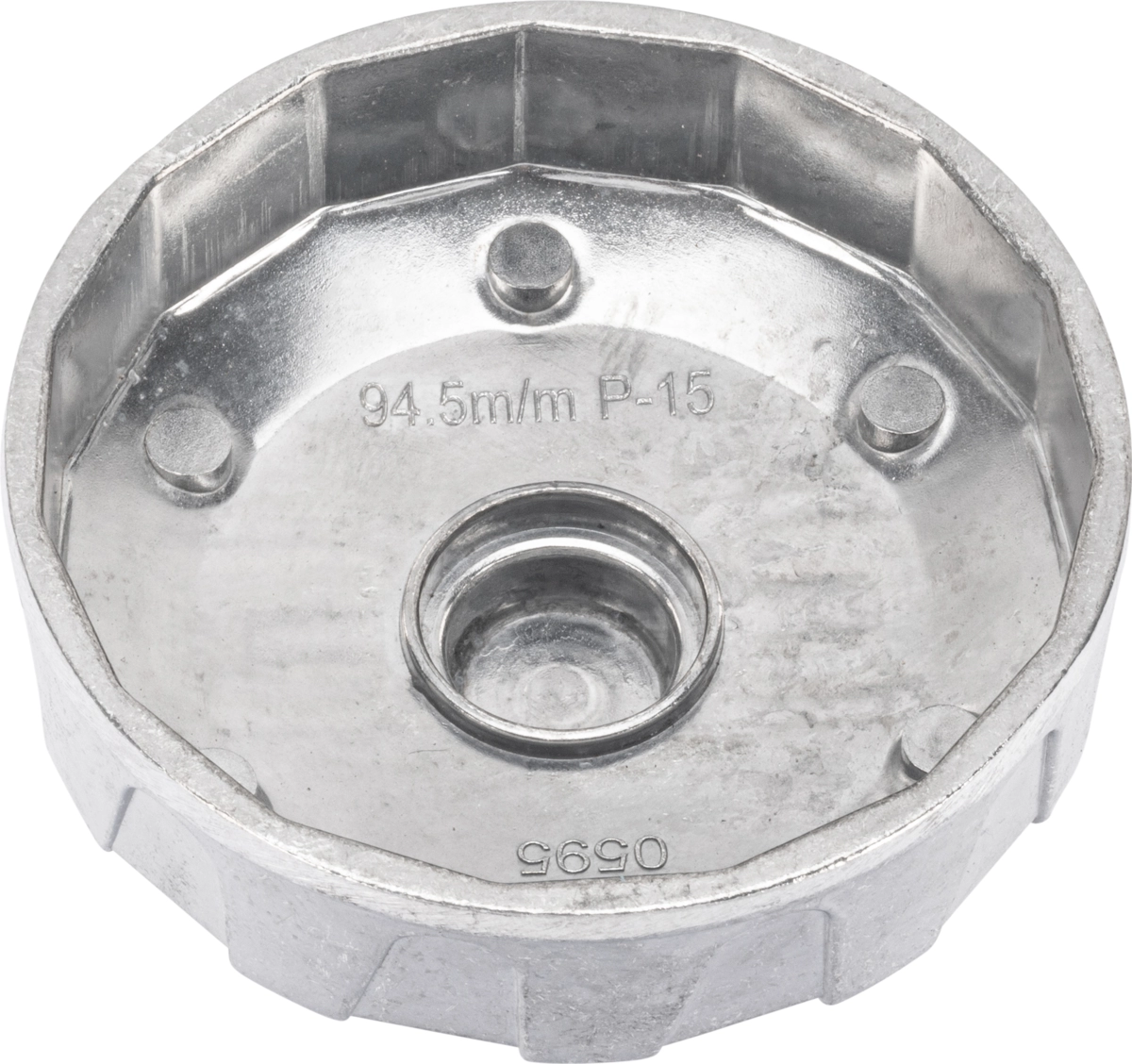 Ölfilterkappe, Aluminium-Druckguss, 3/8"/24 mm, 94.5 mm x 15 Kanten