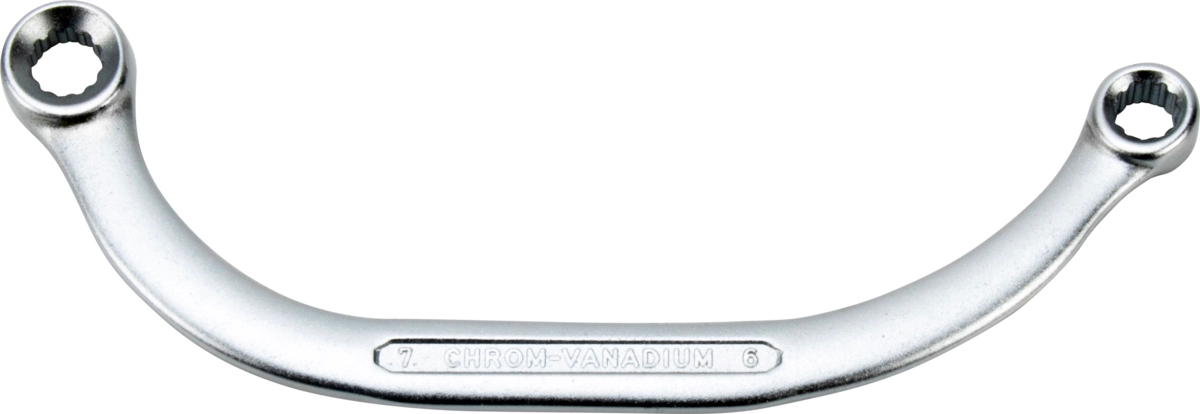 Obstruction Ring Spanner (half moon), 6x7 mm