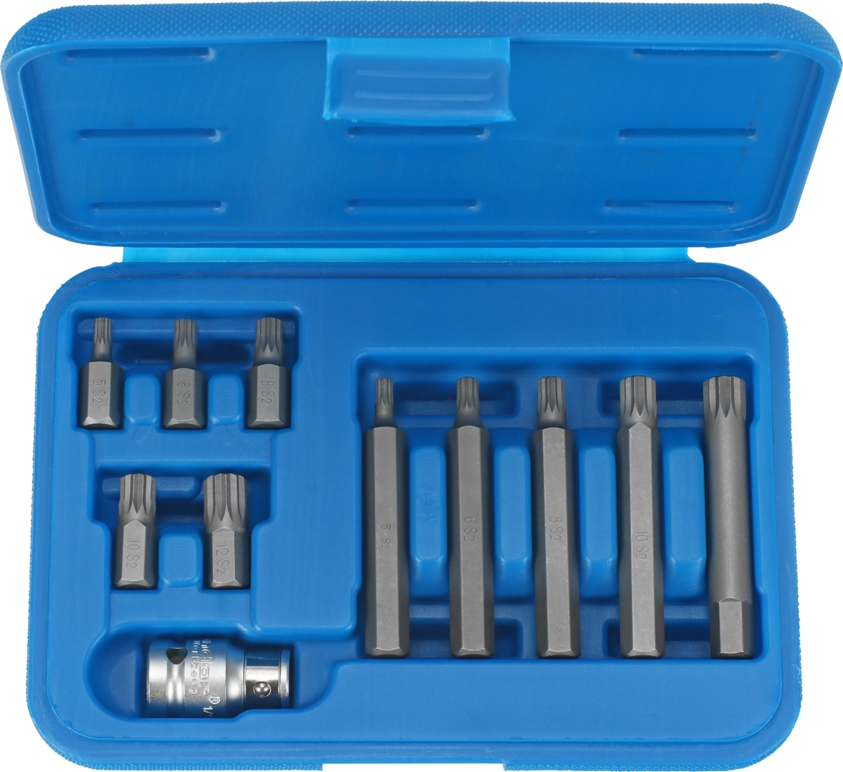 Socket Bit Set, 11 pcs., 1/2", spline M5-12